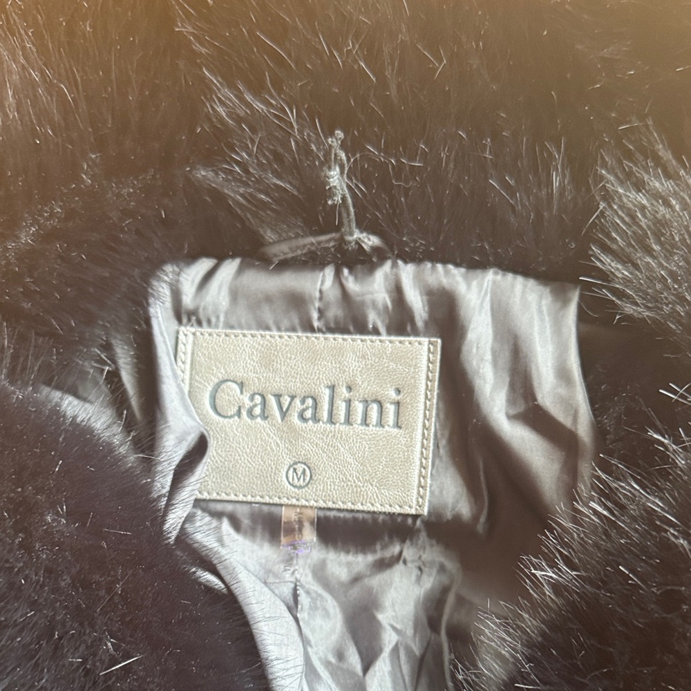 Cavalini Luxurious Black Teddy Jacket - Picture 2 of 5